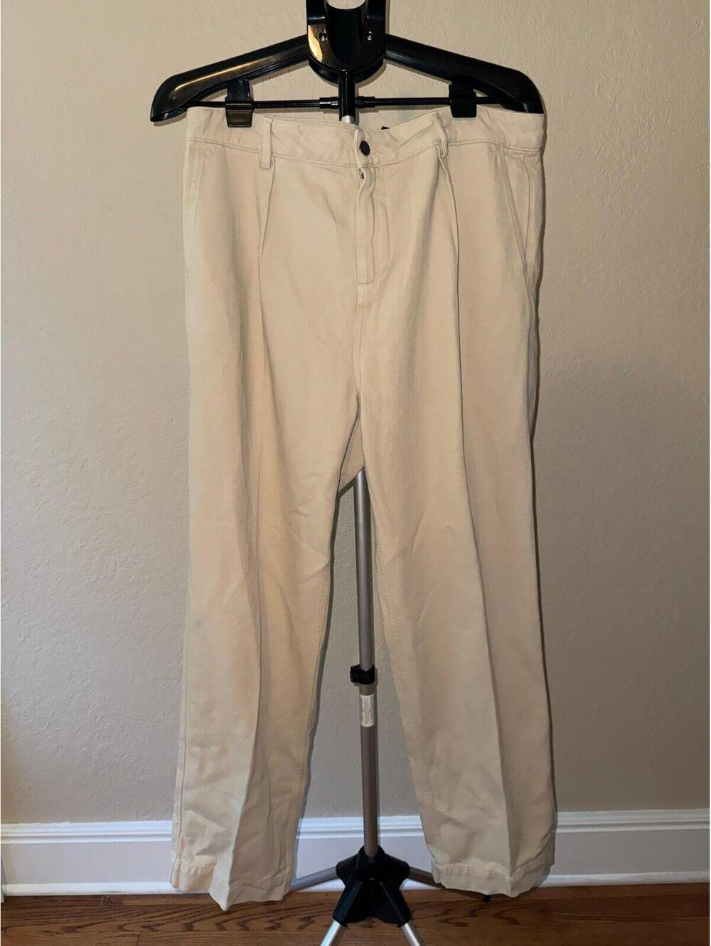 The Kooples HPAN28041J Beige Casual Pants Slim Fit Chino Trousers Men’s 42 NWT - Picture 2 of 7